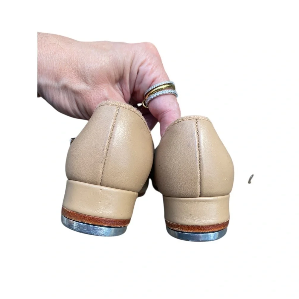 Bloch Kids Tan Tap Shoes size 10.5